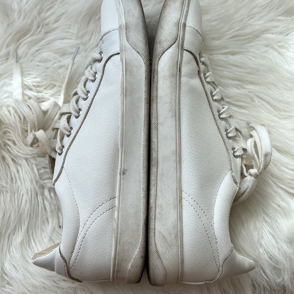 Topshop white pebbled leather COLA sneakers - Picture 10 of 11